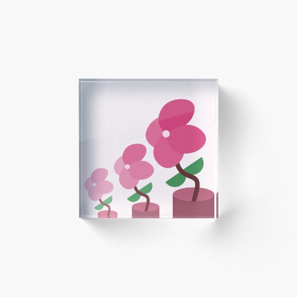 Item preview, Pink abstract floral portrait designed and sold by Artyselley.