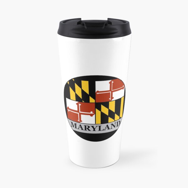 Maryland flag circle Travel Mug