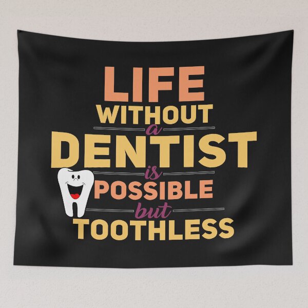 Item preview, Life Without Dentist Is Possible But Toothless - Funny Laughing Tooth designed and sold by leo121687.