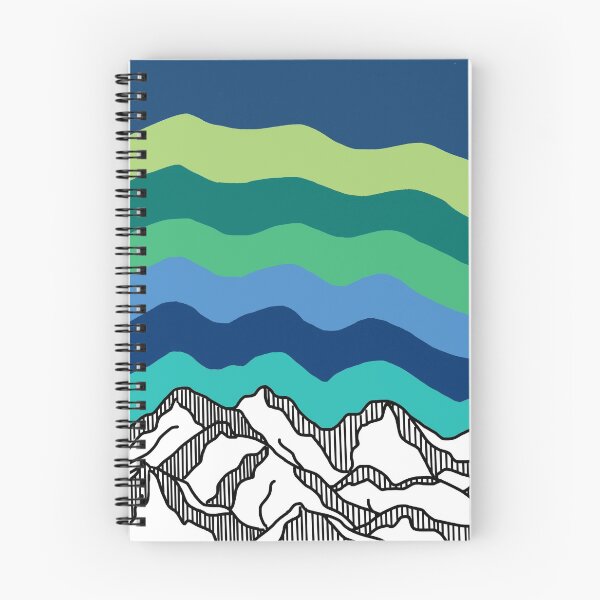 Item preview, Teal Mountain-scape  designed and sold by artbyadeline.