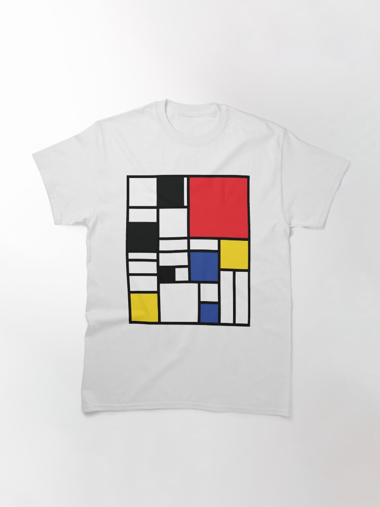 Thumbnail 3 of 7, Classic T-Shirt, De Stijl #1 designed and sold by GlyphDesigns.