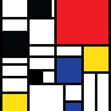 Artwork thumbnail, De Stijl #1 by GlyphDesigns