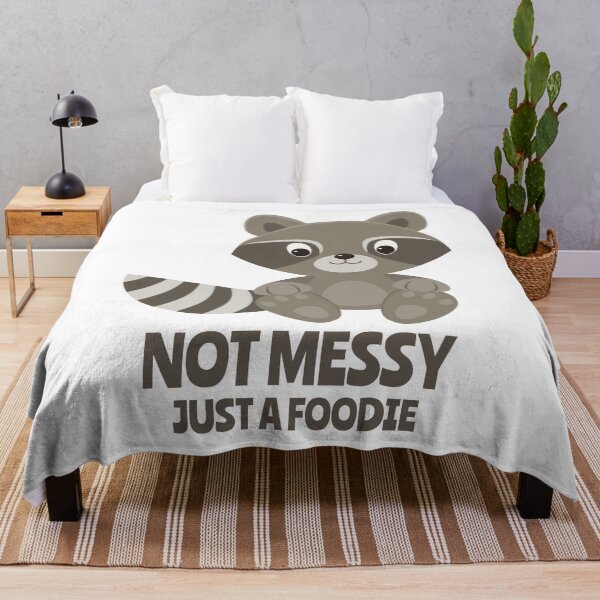 Item preview, Not Messy, Just A Foodie - Cute Baby Raccoon designed and sold by Witty Baby  Tees.
