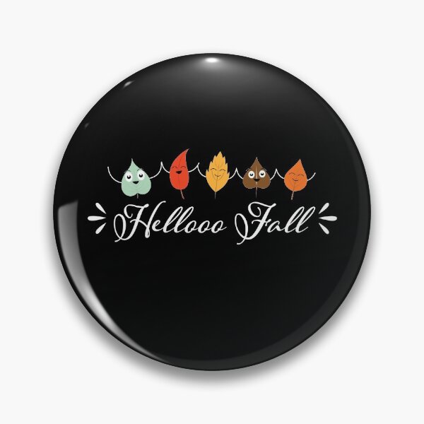 Item preview, Hello Fall Smiling Colorful Autumn Leaves  designed and sold by qitrechio.