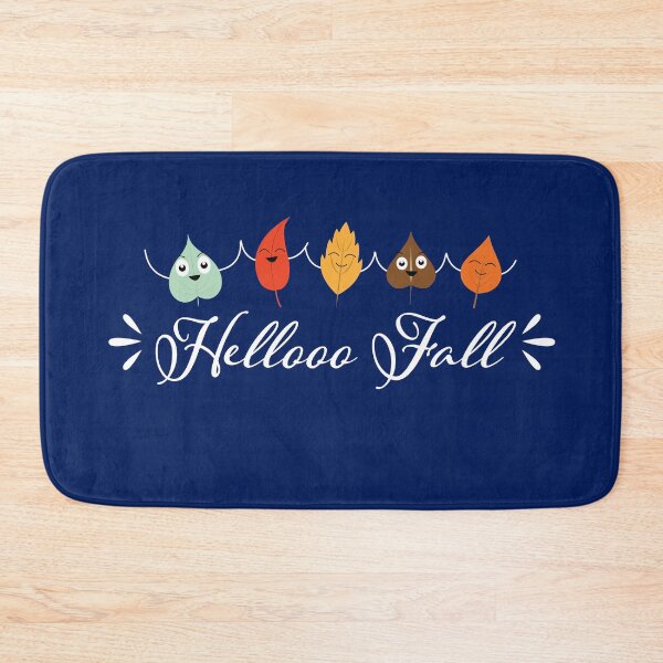 Item preview, Hello Fall Smiling Colorful Autumn Leaves  designed and sold by qitrechio.