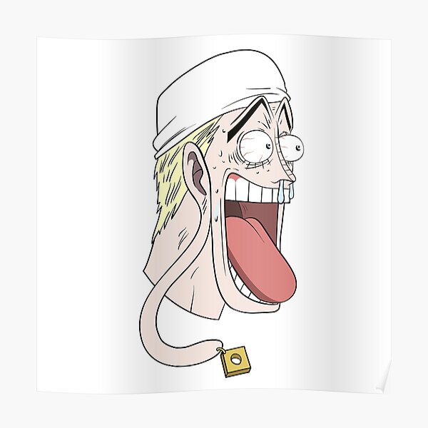 Eneru Wtf Face Poster By Stickerat Redbubble