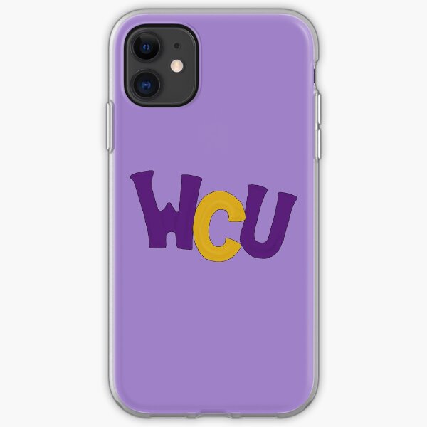 WCUPA Purple and Gold Balloon Letters iPhone Soft Case