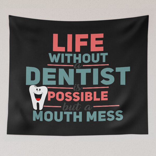 Item preview, Copy of Life Without Dentist Is Possible But A Mouth Mess - Funny Laughing Tooth designed and sold by leo121687.