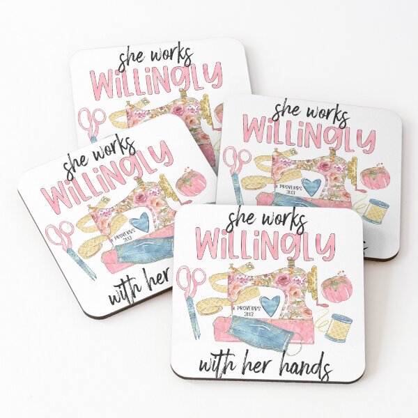 Item preview, She Works Willingly With Her Hands, Proverbs 31:13 designed and sold by 3bythelake.