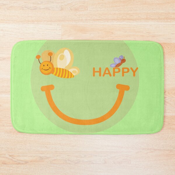 Item preview, Bee Happy smiling face. Be happy like a smile bumble bee. designed and sold by NiceThing-com.