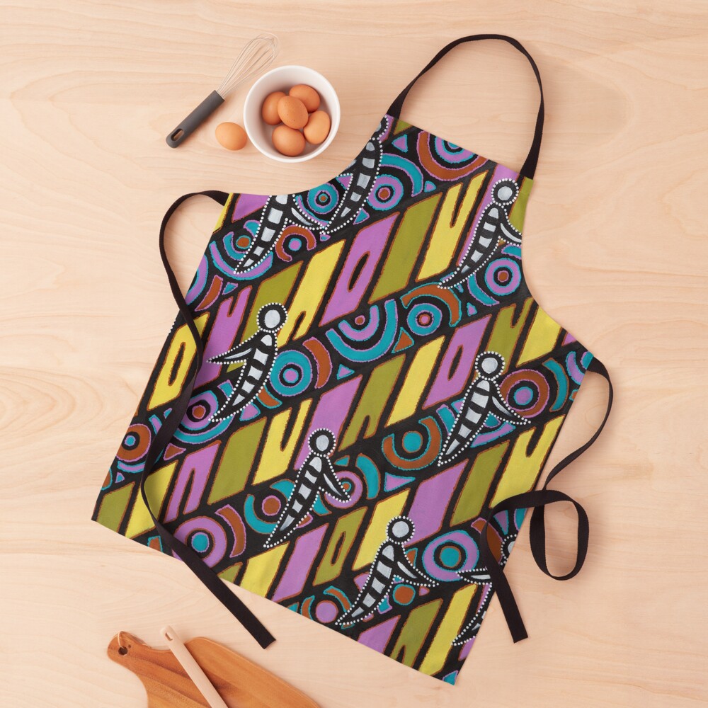 I am (White Cockatoo Dreaming) Apron