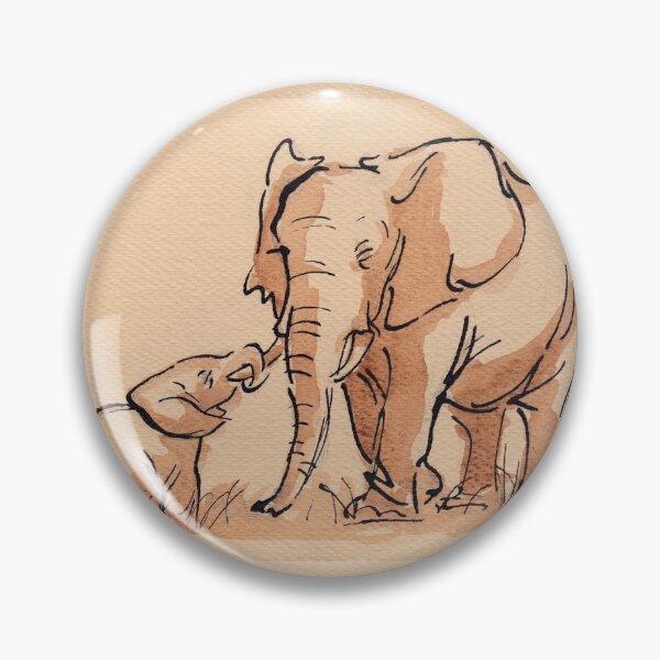 Item preview, Big Daddy -  Elephant Watercolor Painting #2 designed and sold by Rebecca Rees.