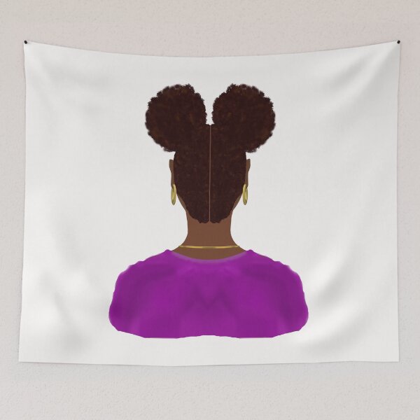 Item preview, Afro Puffs (White Background) designed and sold by ArtByLM.