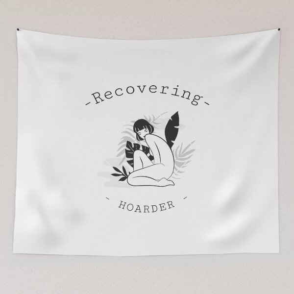 Item preview, Recovering Hoarder Naked Asian Girl Kneeling Minimalist designed and sold by Elena's Shop.