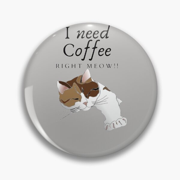 Aperçu de l'œuvre J'ai besoin d'un café, hein ? Miaou !! créée et vendue par UncleStuScience.
