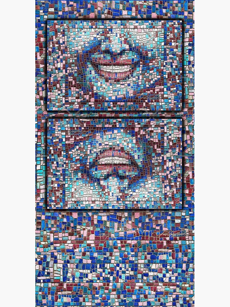 “Broken” (mosaic tile, painted) - “Smile” Fine Art series by CaraSonrisa
