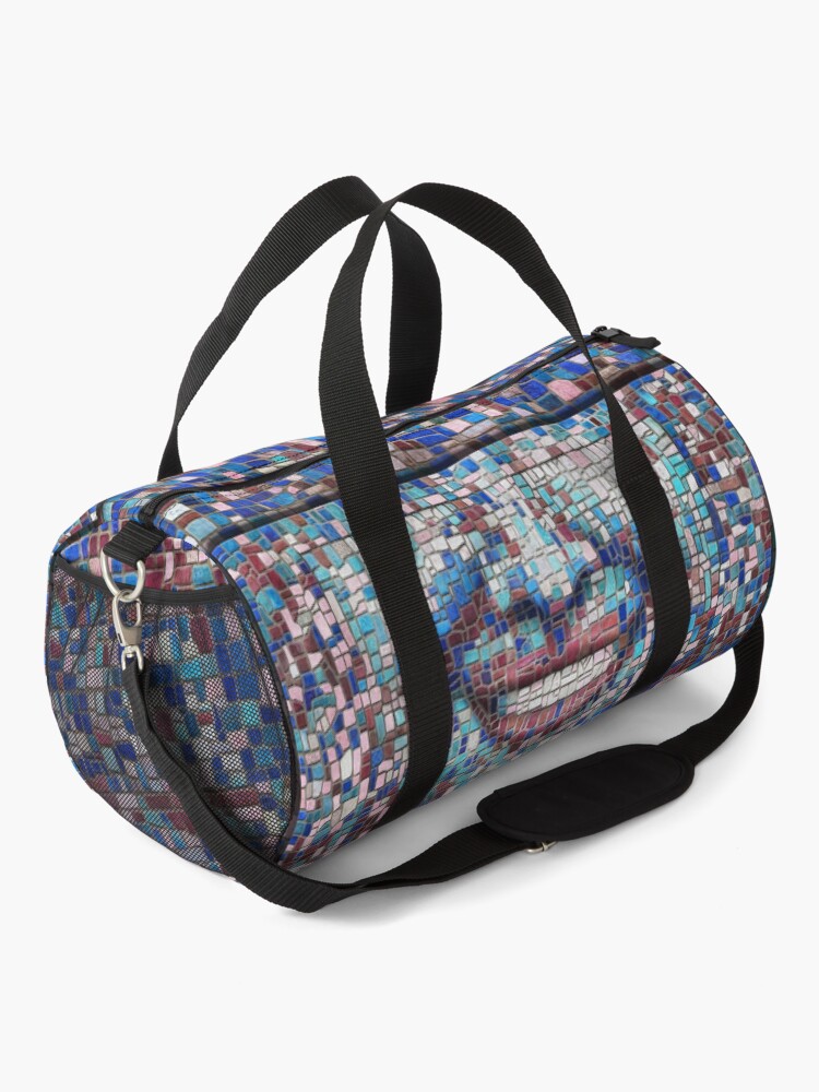 Alternate view of “Broken” (mosaic tile, painted) - “Smile” Fine Art series Duffle Bag