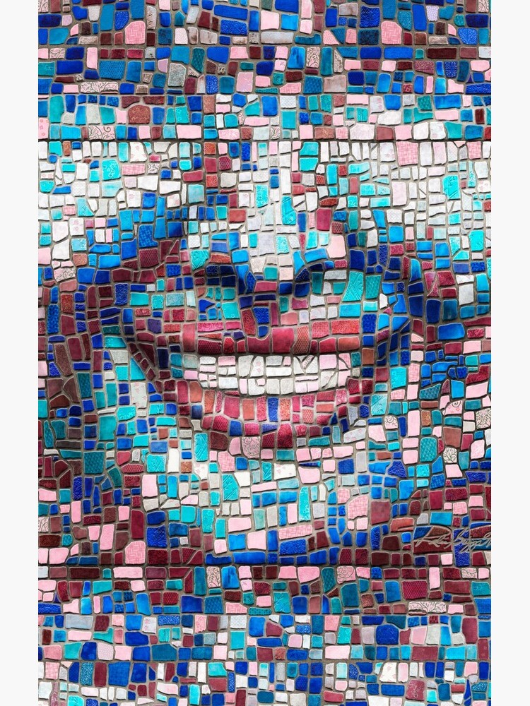“Broken” (mosaic tile, painted) - “Smile” Fine Art series by CaraSonrisa