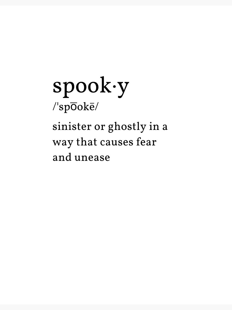 spooky-definition-sticker-for-sale-by-brittanyv-redbubble