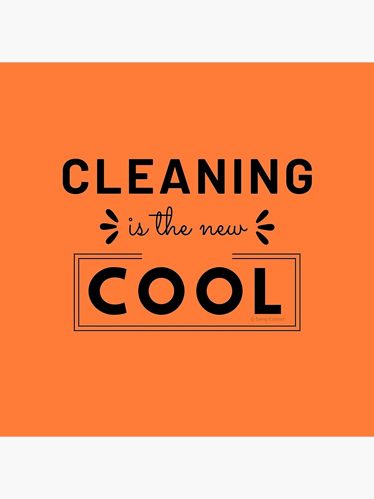Thumbnail 4 of 4, Pillow, Cleaning is the New Cool, House Cleaning Humor designed and sold by SavvyCleaner.