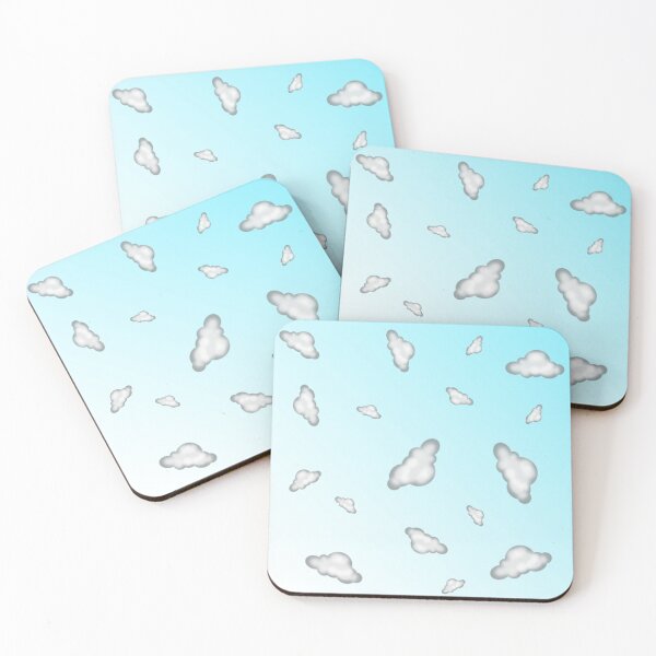 Item preview, Gradient Blue and White Cloud Pattern designed and sold by Rell1970.