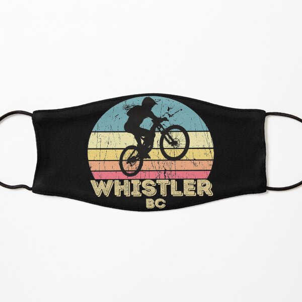 Whistler city mountain biking Kids Mask
