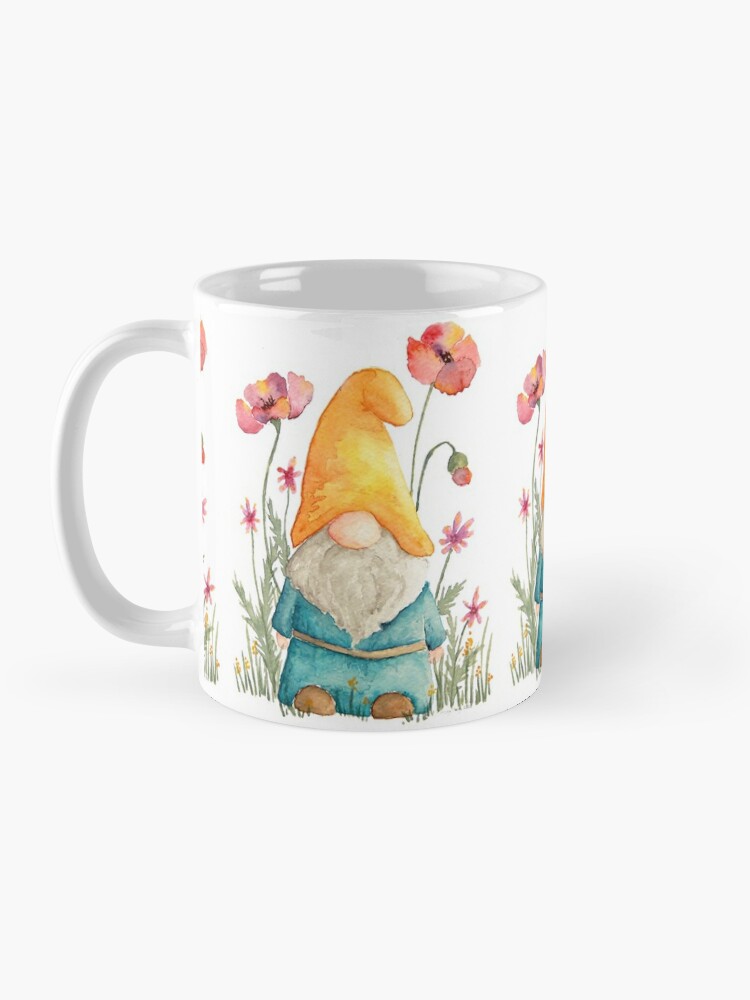 Garden Gnome Ceramic Coffee Mug Gnome and Toadstool Mug 