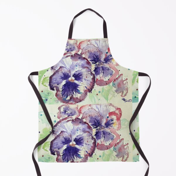 Item preview, Purple Pansy Flower Watercolor designed and sold by Sarah Rajkotwala.