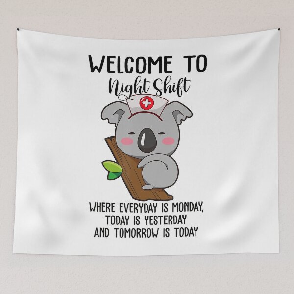 Item preview, Koala Nurse Shirt Welcome To Night Shift Nurse designed and sold by trendingshop97.