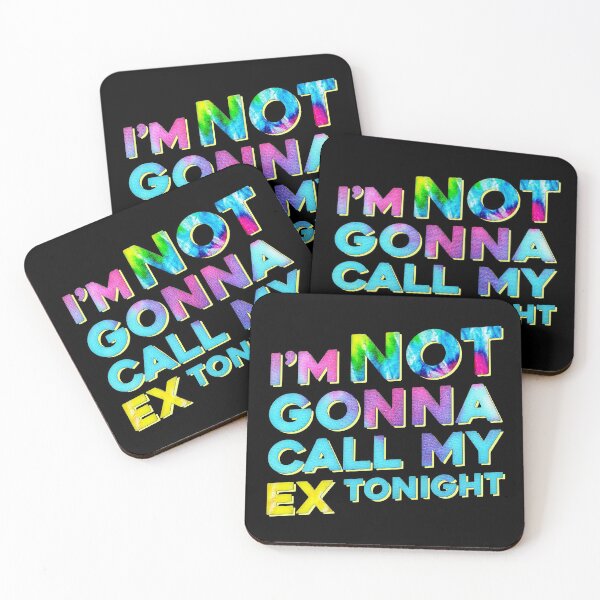 Item preview, I'm Not Gonna Call My Ex Tonight - White Lie Party designed and sold by ArqDezines.