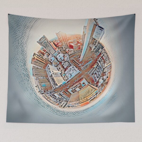 Item preview, Tiny Planet, Phoenix Skyline designed and sold by Marlene Watson-Hall.