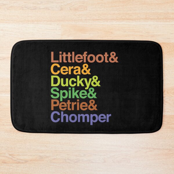 Item preview, The Land Before Time (Gang Of Five + Chomper) Helvetica Names designed and sold by ijanet.