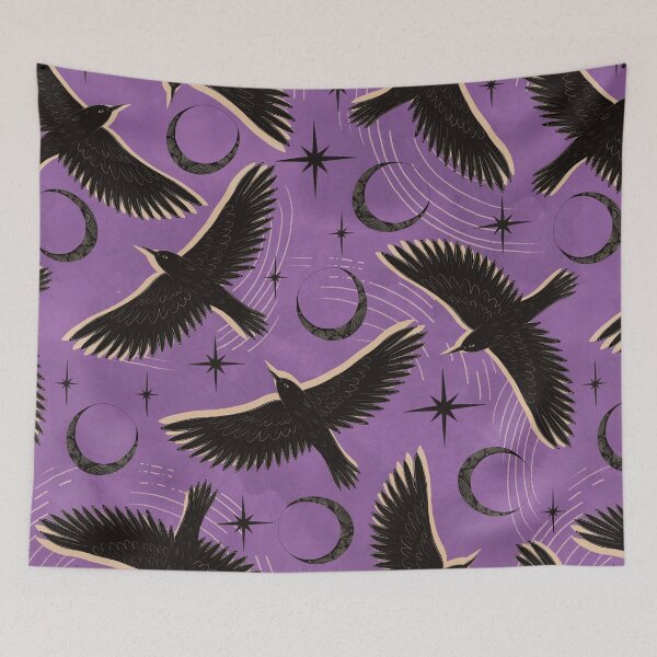 Item preview, Raven With Shadow Purple designed and sold by Lidiebug.