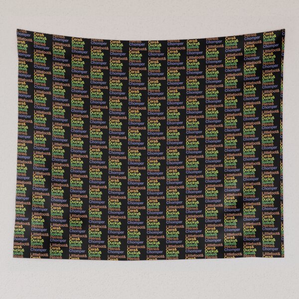 Item preview, The Land Before Time (Gang Of Five + Chomper) Helvetica Names designed and sold by ijanet.