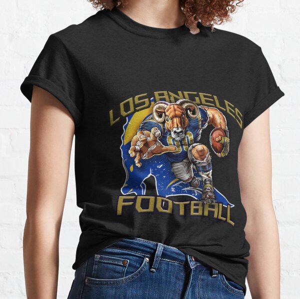 Los Angeles Rams Inspired Glitter Shirt: Glitter Football Apparel for Women and Kids Ladies RacerbackTank / 3T