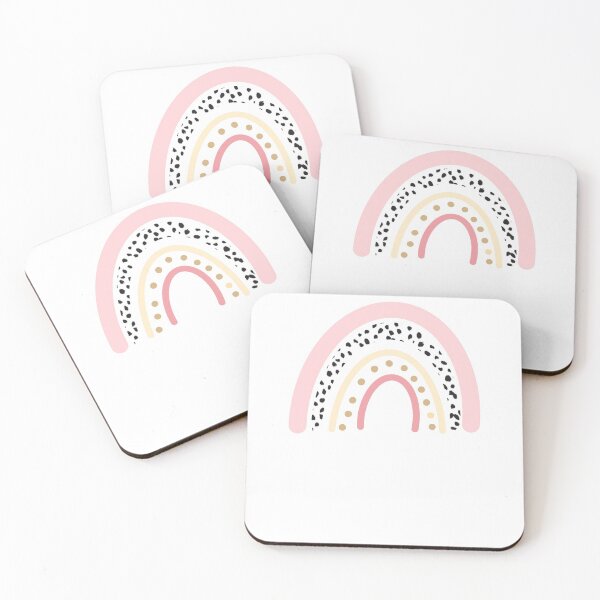 Item preview, Trendy Pink Bohemian Dalmatian Rainbow designed and sold by Claire Davis.