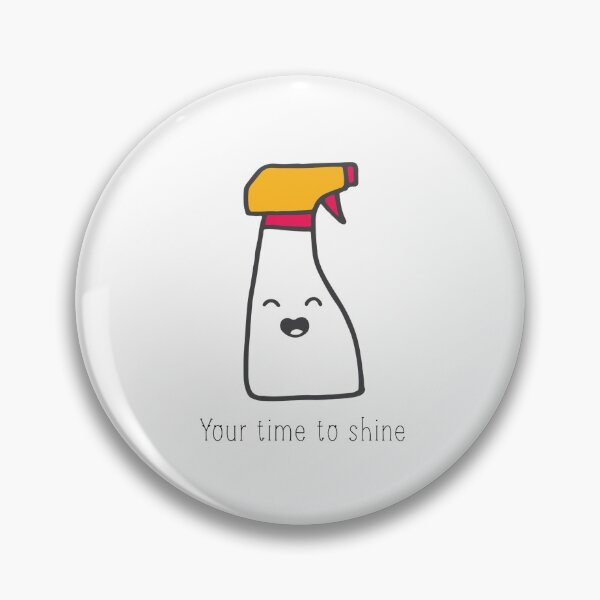 Item preview, Time to shine disinfectant windex encouraging sticker designed and sold by Bluebasincraft.