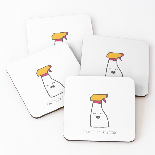 Item preview, Time to shine disinfectant windex encouraging sticker designed and sold by Bluebasincraft.