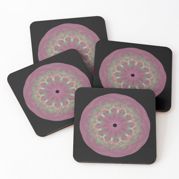 Item preview, Mandala Pattern Rose Pink & Mint Green designed and sold by IssyDesigns.
