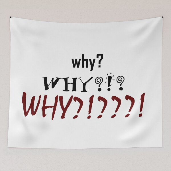 Item preview, why? WHY?!? Why?!???! designed and sold by piabpaints.