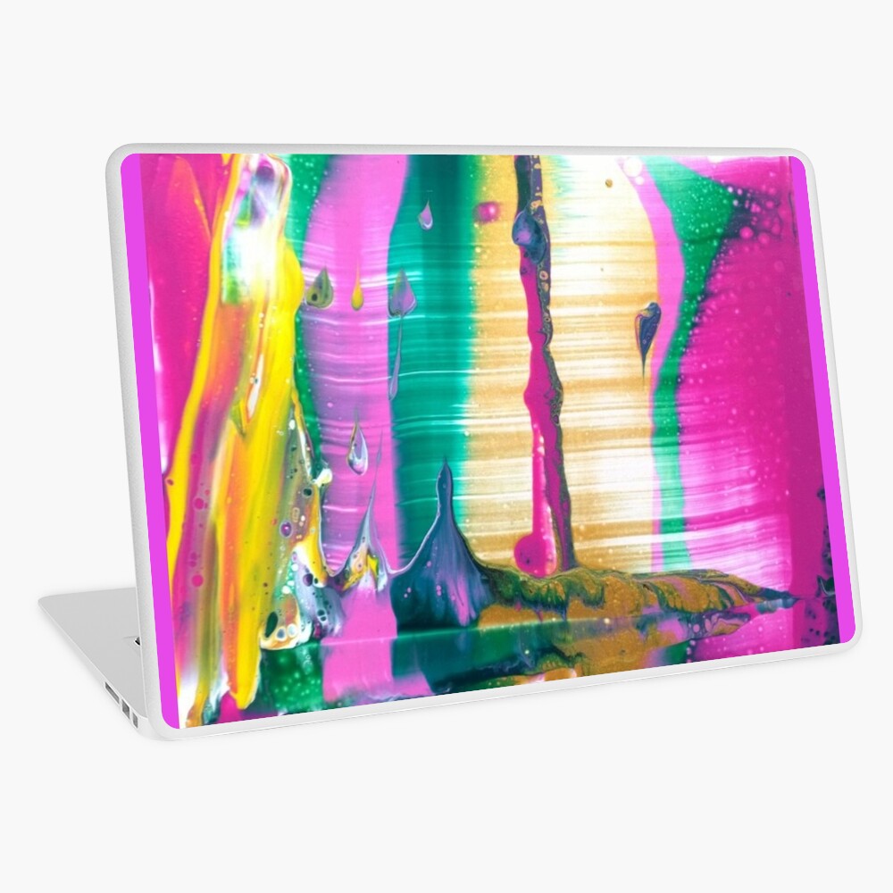 Abstract Painting-"Fruit Stripe"-Abstract Art-Pop Art Laptop Skin