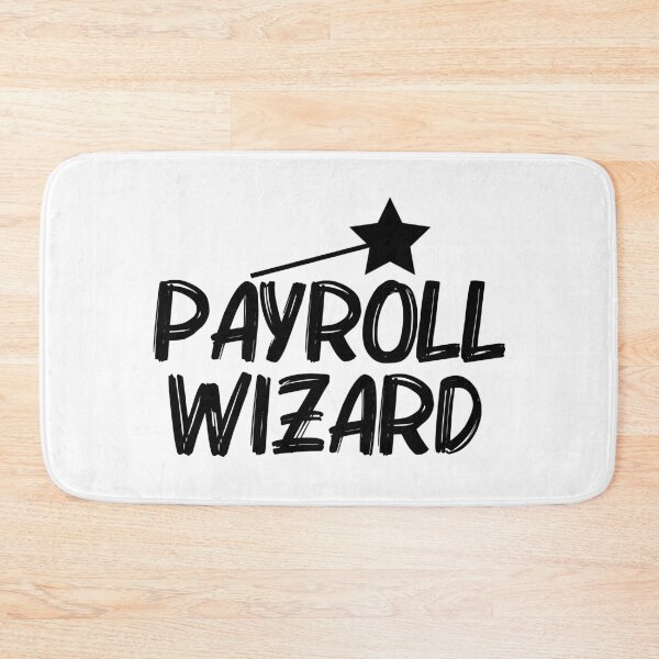 Item preview, PAYROLL WIZARD STAR Black Text HUMAN RESOURCES FUNNY OFFICE designed and sold by kwiebe34.