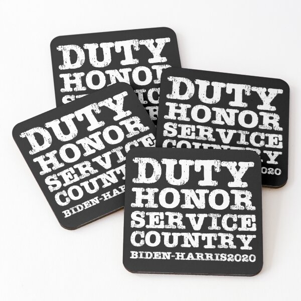 Item preview, Duty, honor, service, country - Biden Harris 2020 (white text) designed and sold by Ofeefee.