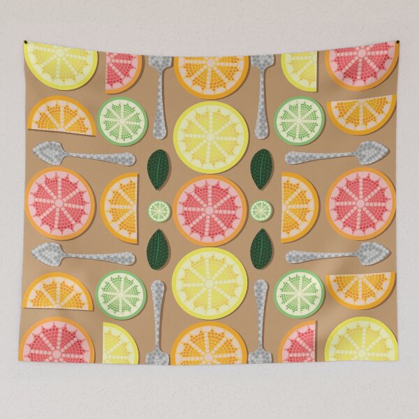 Item preview, Citrus Fruit Mix Pattern designed and sold by --SorahMalka--.