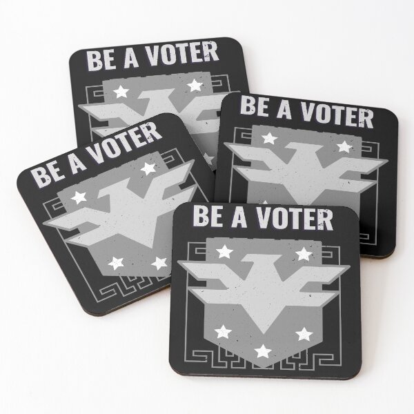 Item preview, Be A Voter Save America - BW designed and sold by Coder-T.