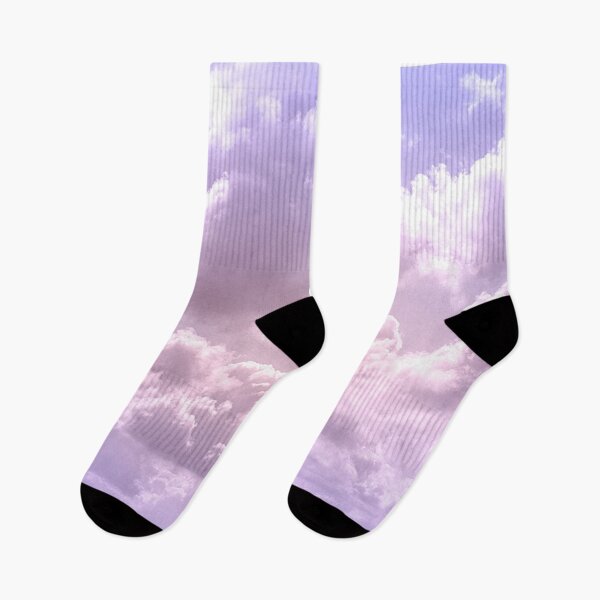 Item preview, Soft Aesthetic Sky - Dreamy Pastel Pink and Lavender Purple Cotton Candy Clouds designed and sold by Neon Purple Noodle Bar.
