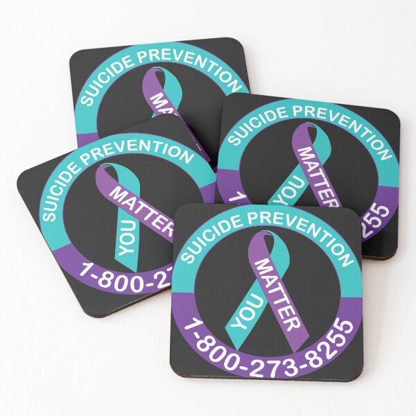 Item preview, Suicide Awareness Ribbon Decal. Suicide Prevention hotline 1-800-273-8255. Remembrance Prevention. Be alive. You are loved. You Matter! designed and sold by NiceThing-com.