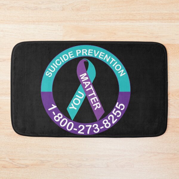 Item preview, Suicide Awareness Ribbon Decal. Suicide Prevention hotline 1-800-273-8255. Remembrance Prevention. Be alive. You are loved. You Matter! designed and sold by NiceThing-com.