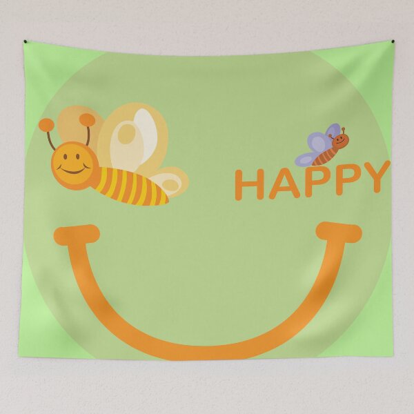 Item preview, Bee Happy smiling face. Be happy like a smile bumble bee. designed and sold by NiceThing-com.