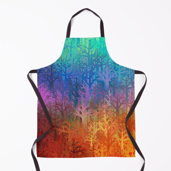 Item preview, Colorful trees rainbow forest designed and sold by Red Witch Art.